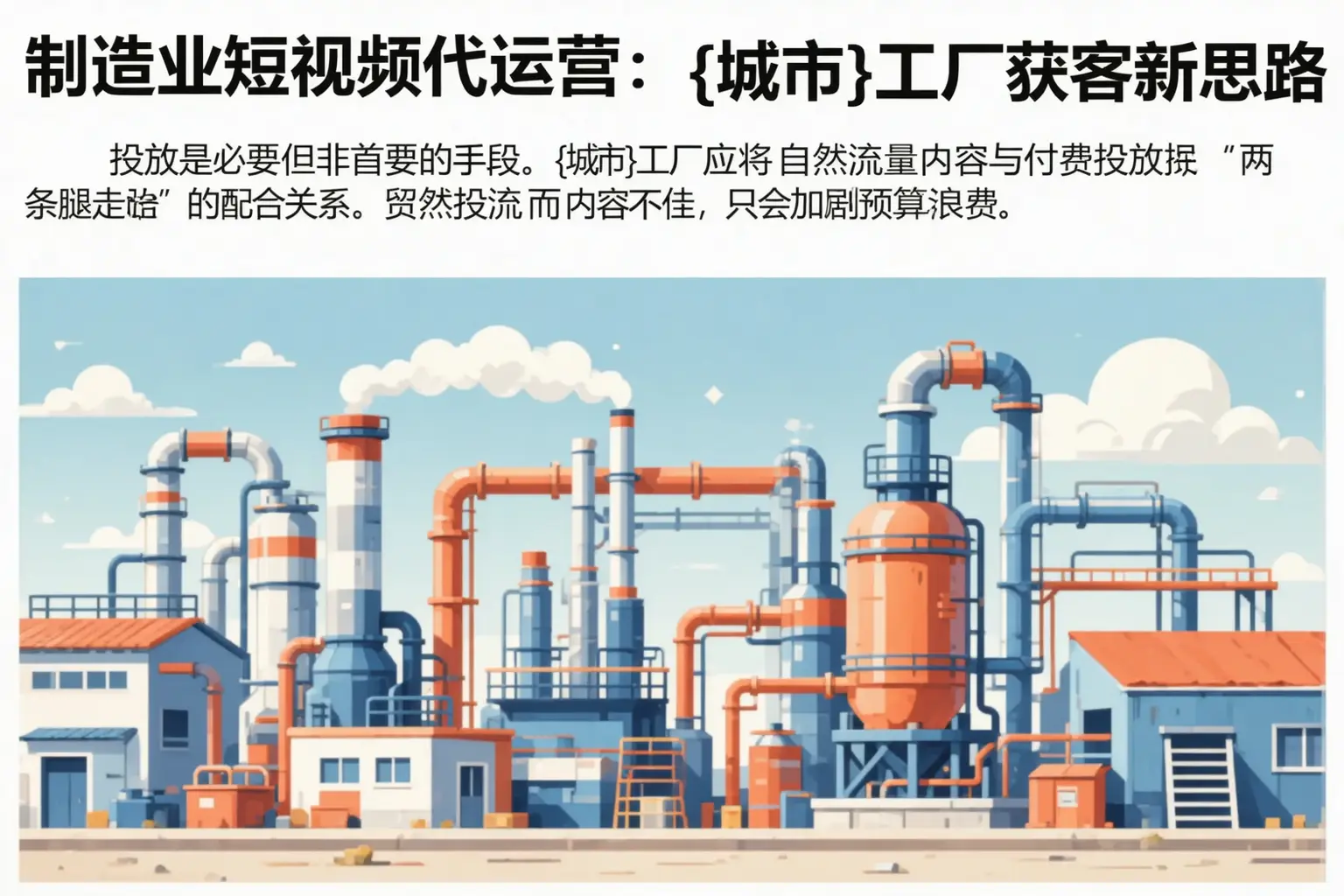 制造业短视频代运营:石嘴山工厂获客新思路
