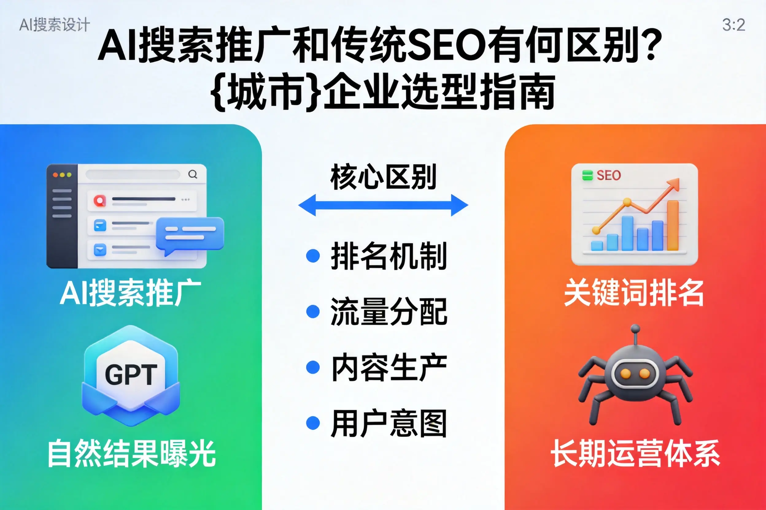 AI搜索推广和传统SEO有何区别？石嘴山企业选型指南