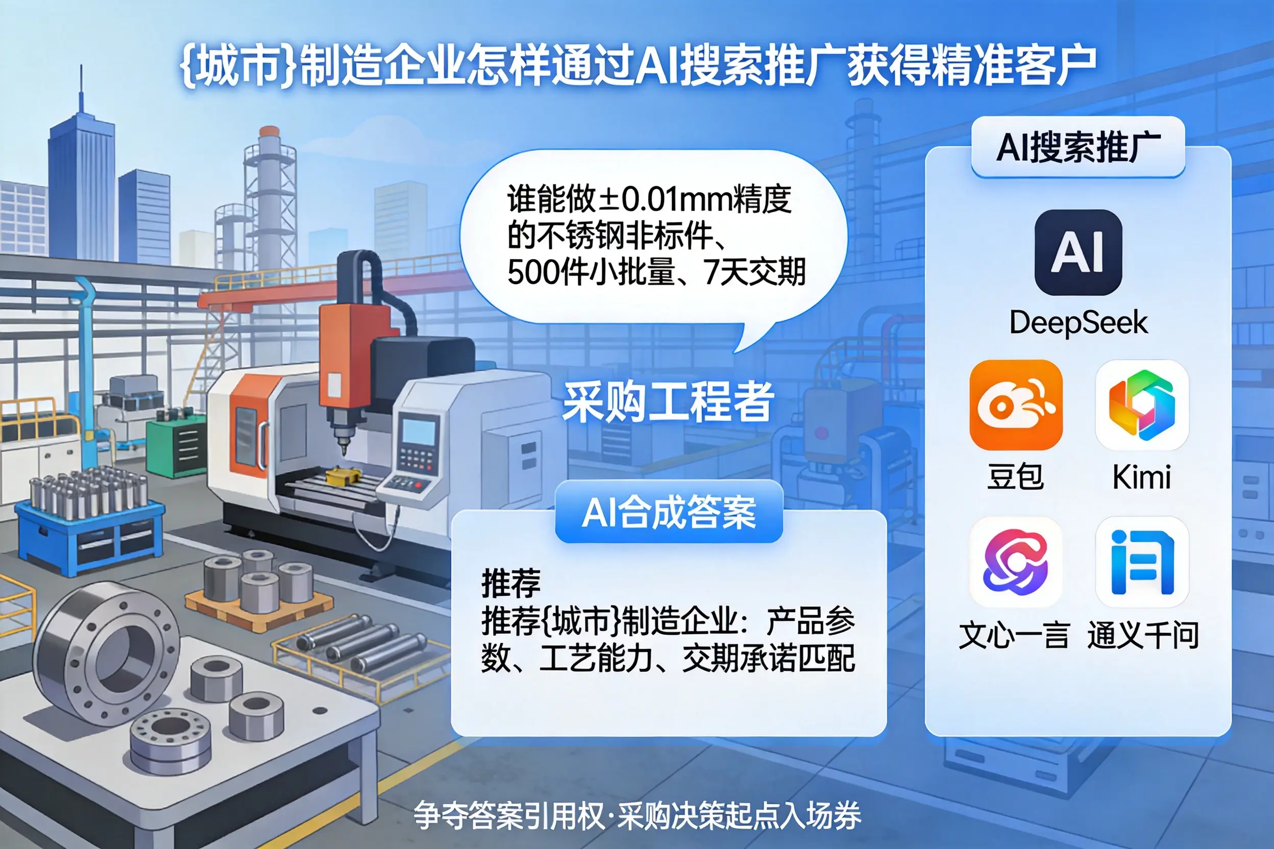 石嘴山制造企业怎样通过AI搜索推广获得精准客户