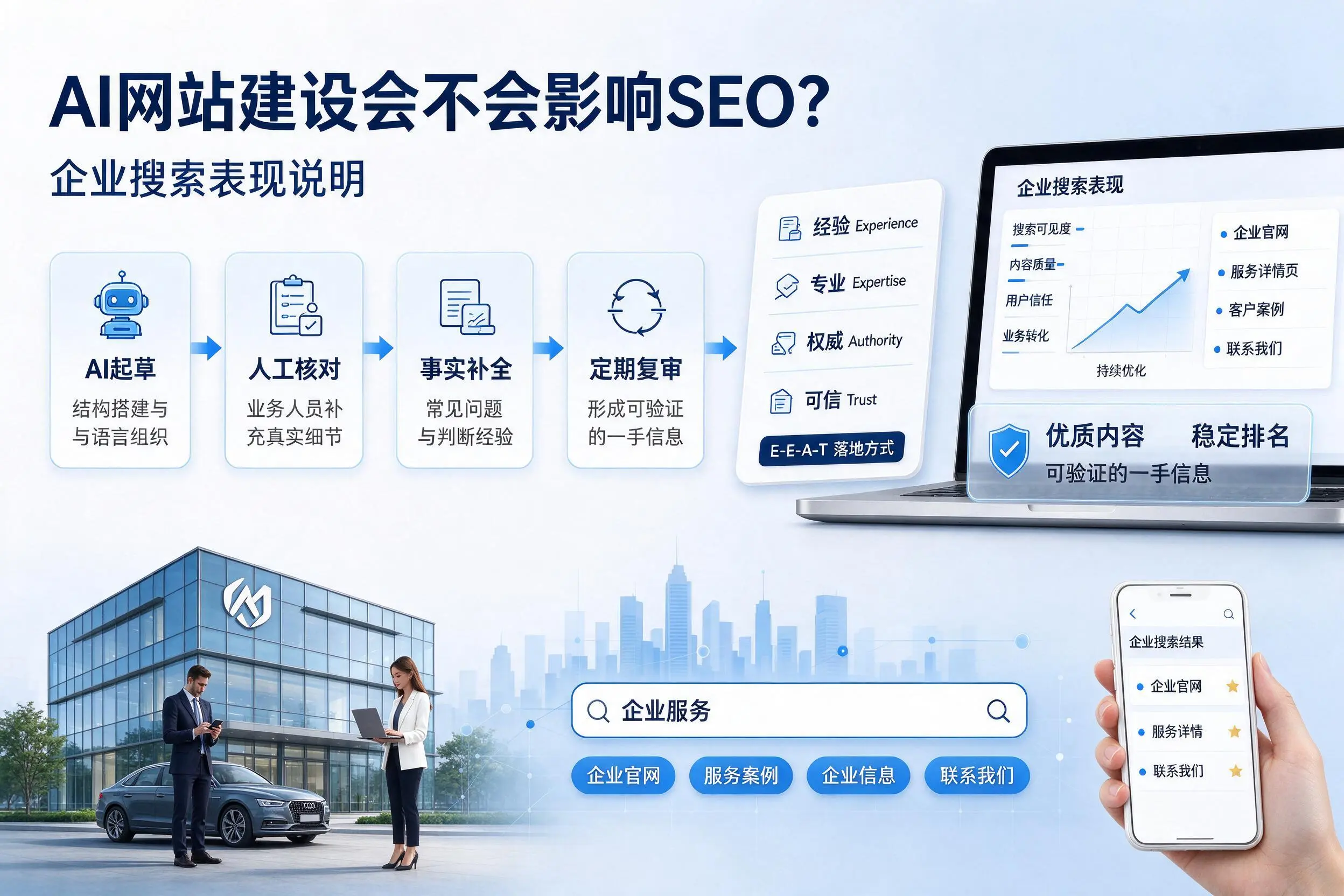 AI网站建设会不会影响SEO？石嘴山企业搜索表现说明