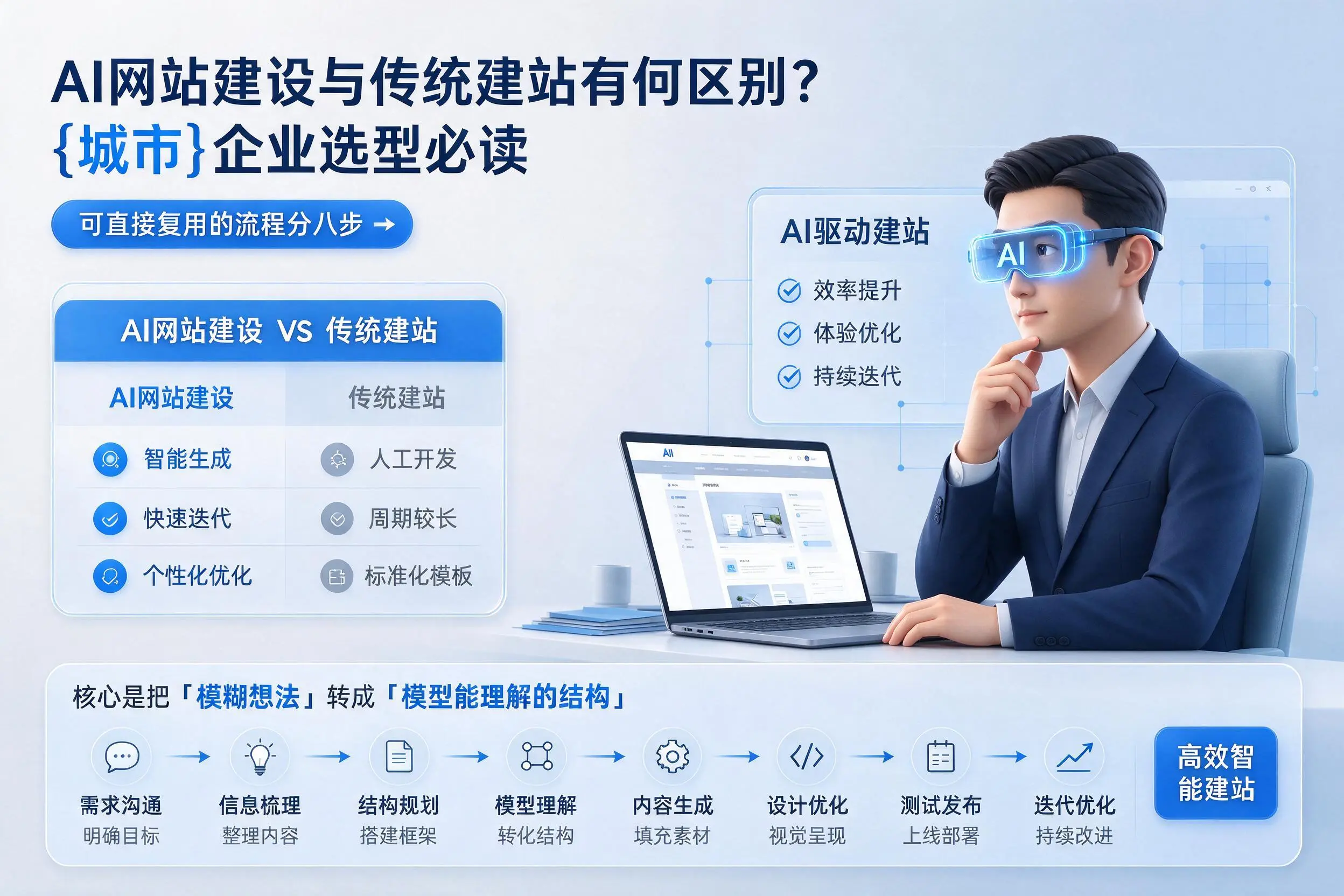AI网站建设与传统建站有何区别?石嘴山企业选型必读